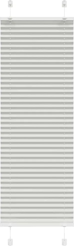 vidaXL pliszírozott redőny világosszürke 40x100 cm szövetszélesség