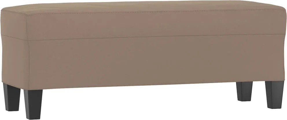 vidaXL tópszínű mikroszálas szövet pad 100x35x41 cm