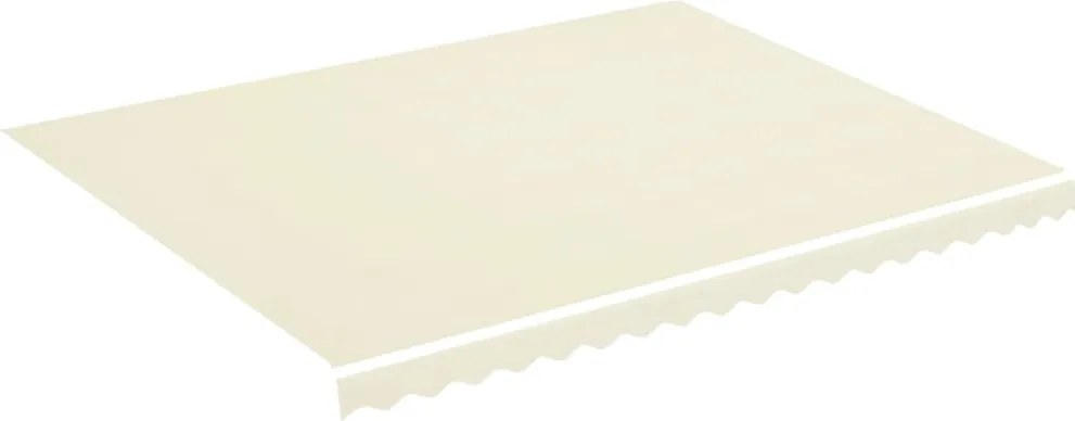 vidaXL krémszínű csere napellenző ponyva 4,5 x 3,5 m