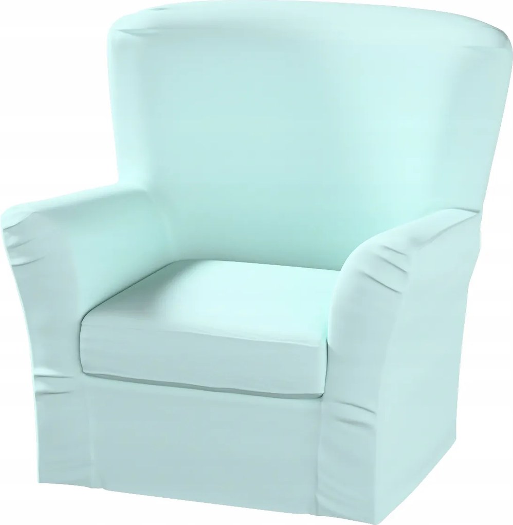 Dekoria Tomelilla magas fotelhuzat Ikea könyvjelzőkkel kék