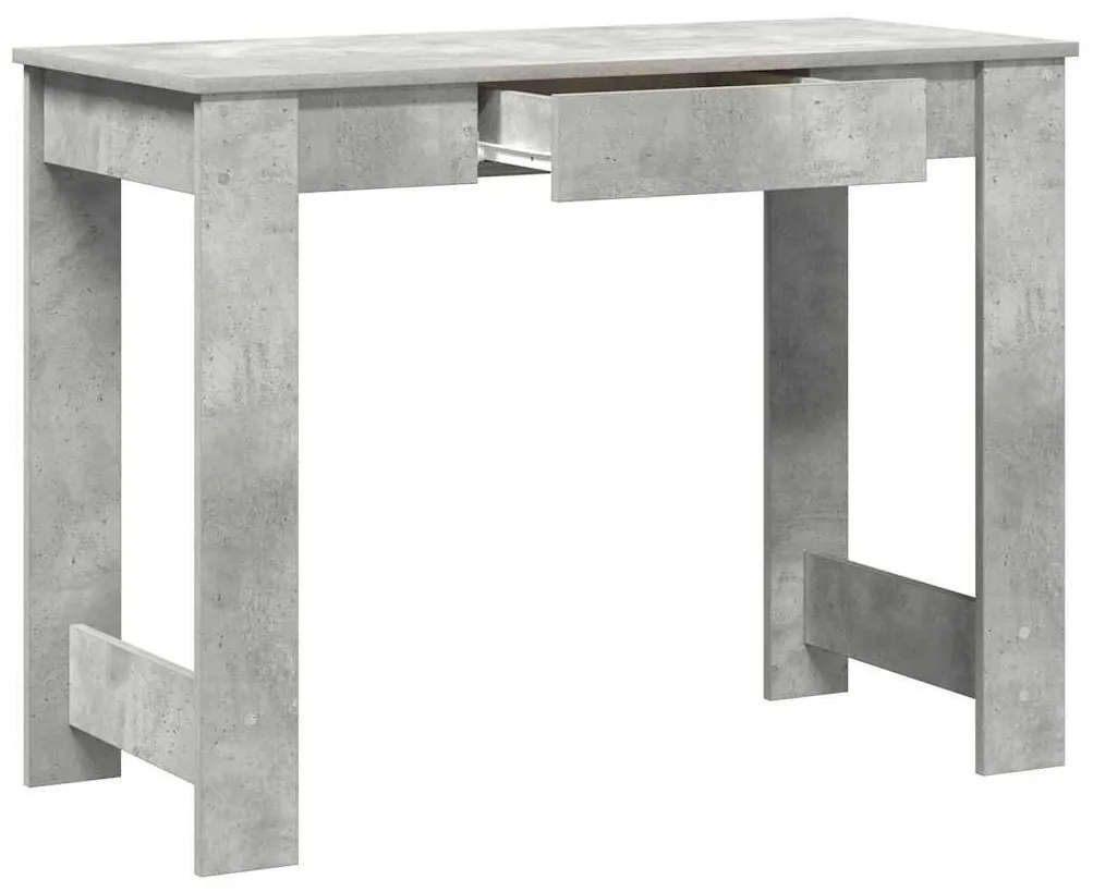 betonszürke forgácslap íróasztal 100x45x75 cm