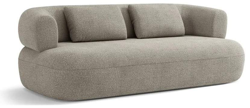 Világosszürke buklé kanapé 178 cm Jenny – Micadoni Home