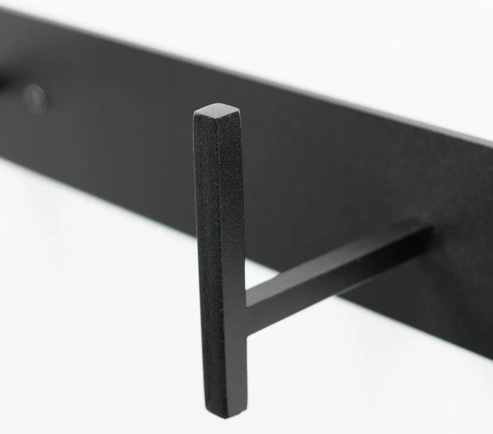 Fekete fém fali fogas 64 cm Chapman – Spinder Design