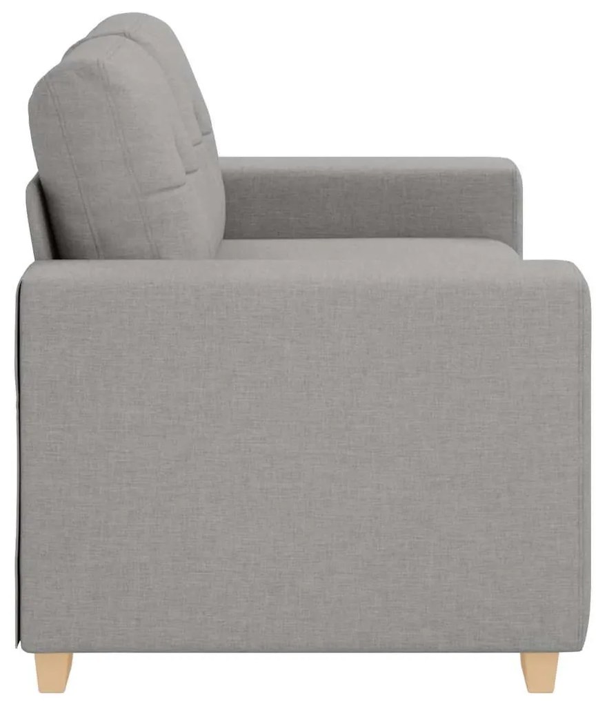 felhőszürke szövet loveseat kanapé 120 cm