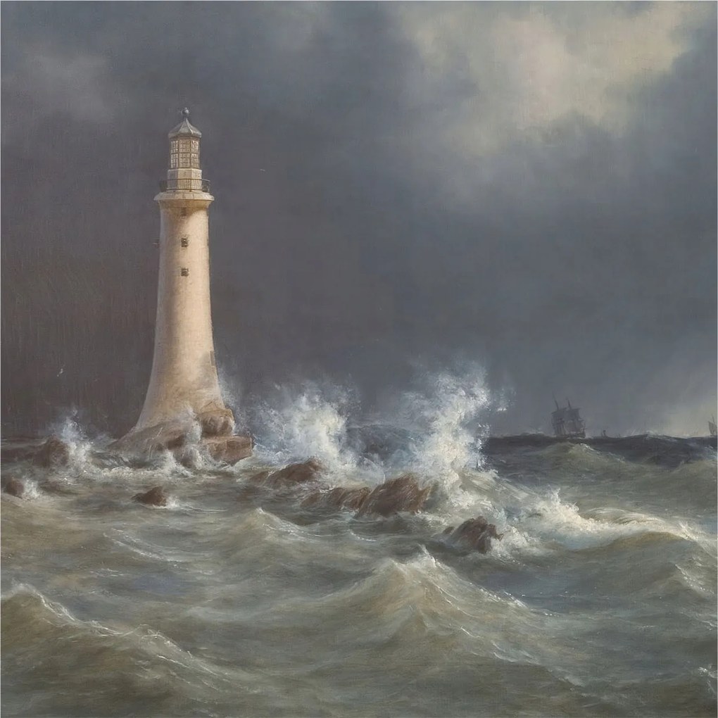 Divatos Flizelin Tapéta Ragasztóval Fali 3D Tengeri viharok 250x250 Ragasztó