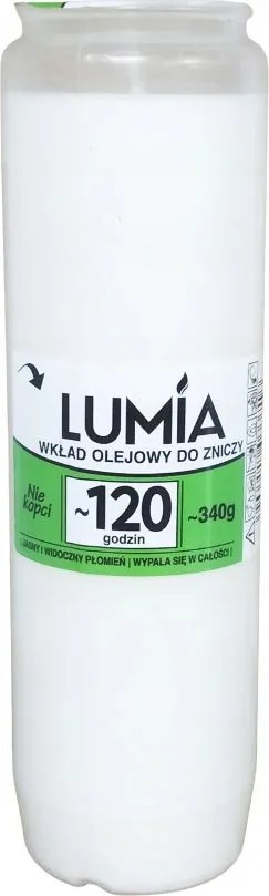 Lumia Olajpatron mécsesekhez 340g Bispol 19 cm 120h