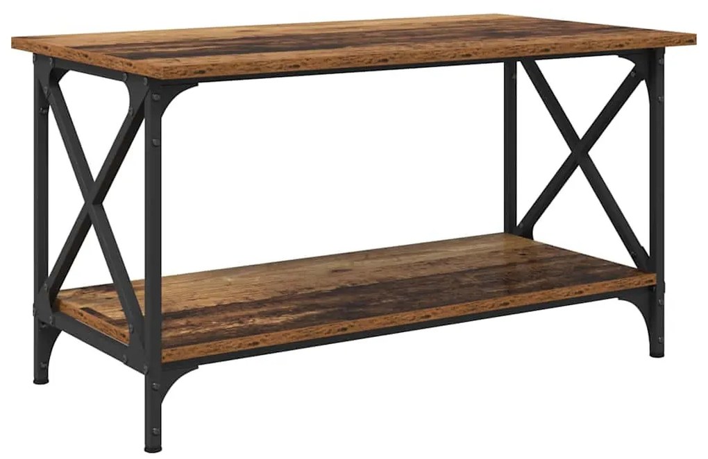 Dohányzóasztal Régi fa 80 x 45 x 45.5 cm Faanyag