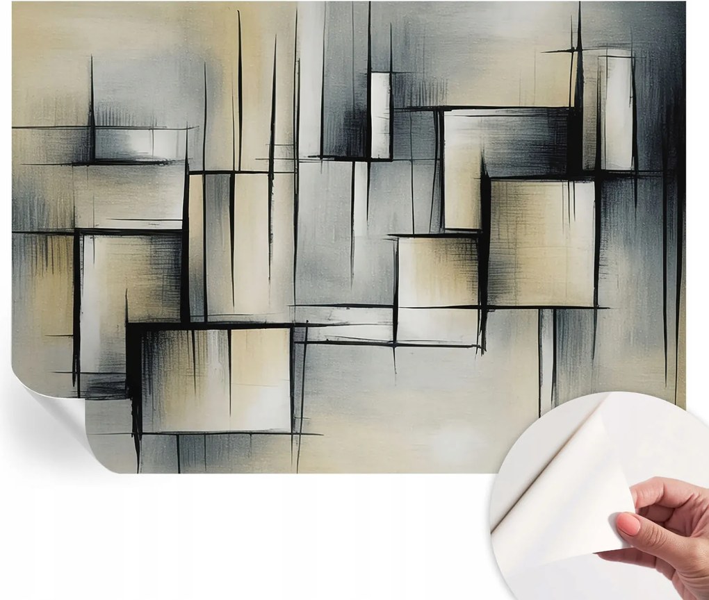 Öntapadós fotótapéta falra 3D Loft Absztrakt geometria 312x219