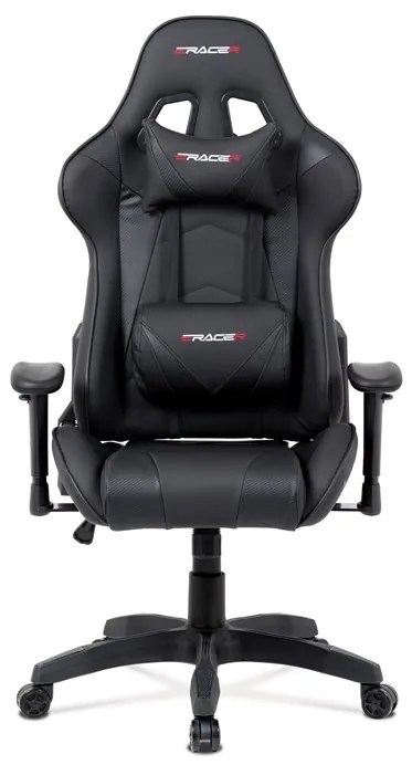 Fekete Ekobőr Gamer Szék, Hinta Mechanikával. KA-F03 BK