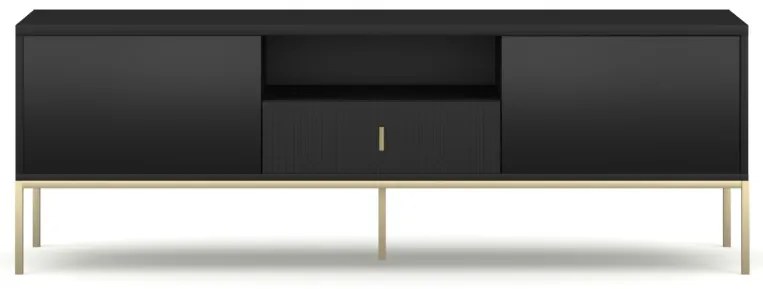 Tv Állvány Fekete/Arany Színben. MAGGIORE MA01. 155 cm.