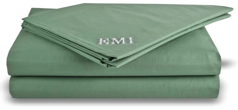 EMI sötétzöld klasszikus lepedő, Fix lepedő 140x220