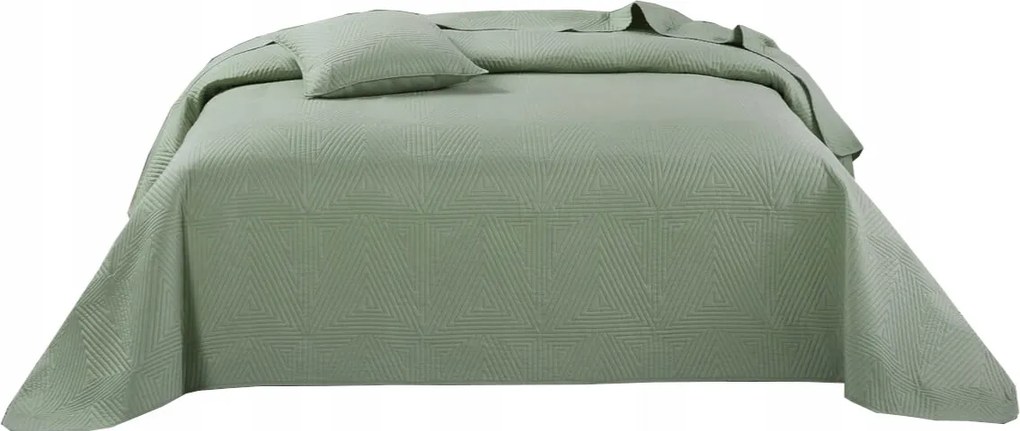 Dekoratív ágytakaró Trio fotelhez 75x150 steppelt zsálya