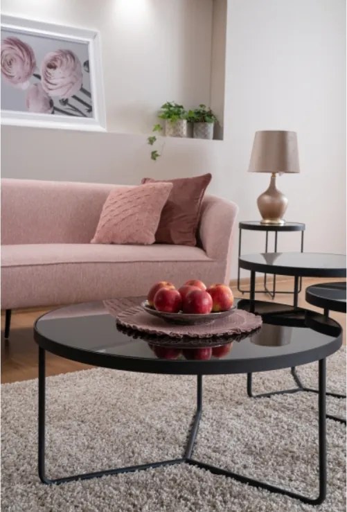 Szürke-fekete ARTEMIDA dohányzóasztal szett