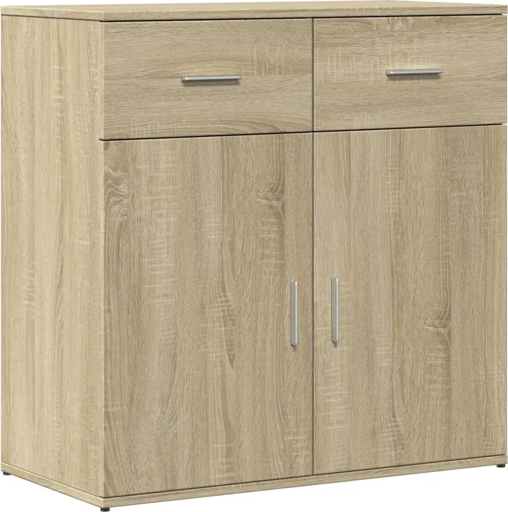 vidaXL sonoma tölgy színű szerelt fa tálalóasztal 79 x 38 x 80 cm
