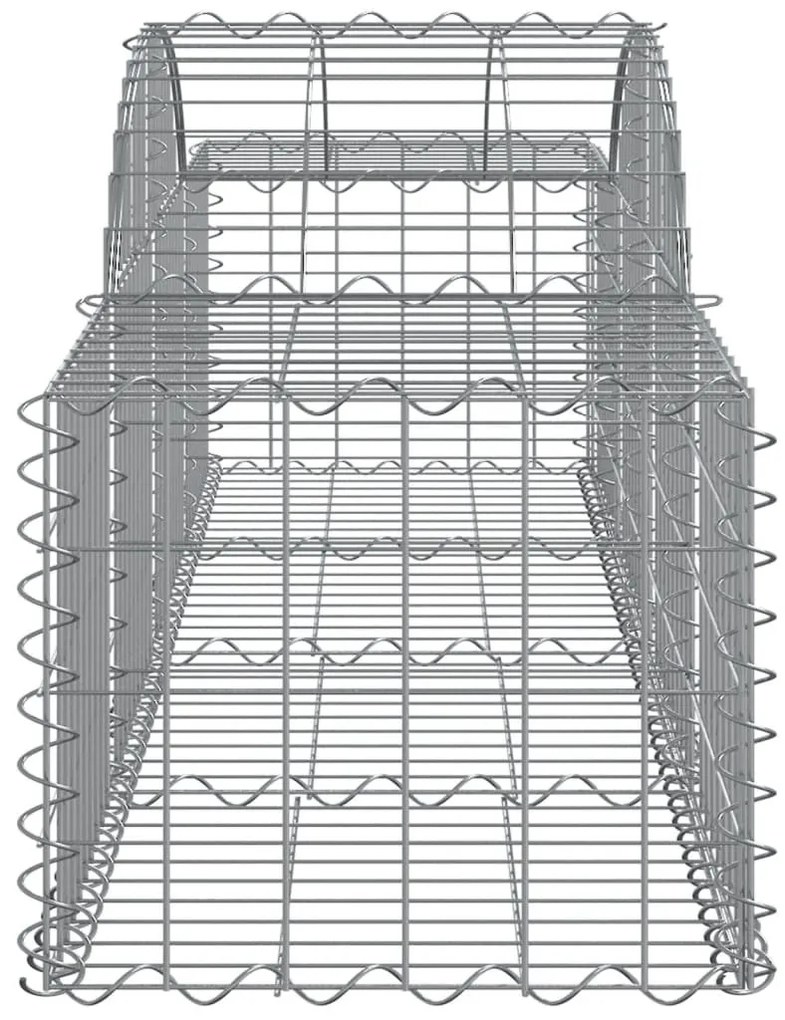40 db íves horganyzott vas gabion kosár 200x50x40/60 cm
