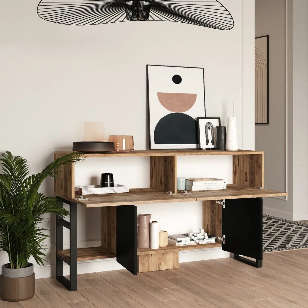 Miam Atlantic Pine konzolasztal szekrénnyel