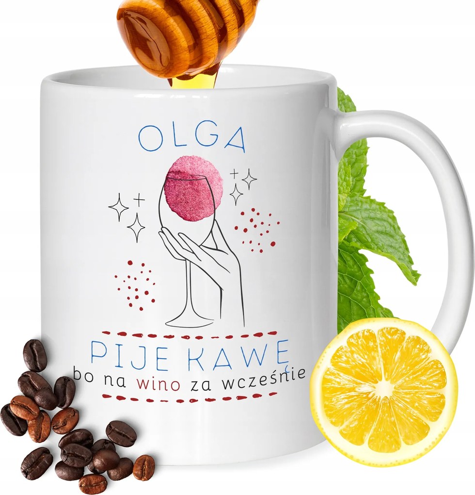 Bögre Olga Barátnő Feleség Barátnő Ajándék Nyomtatott Fehér 330ml