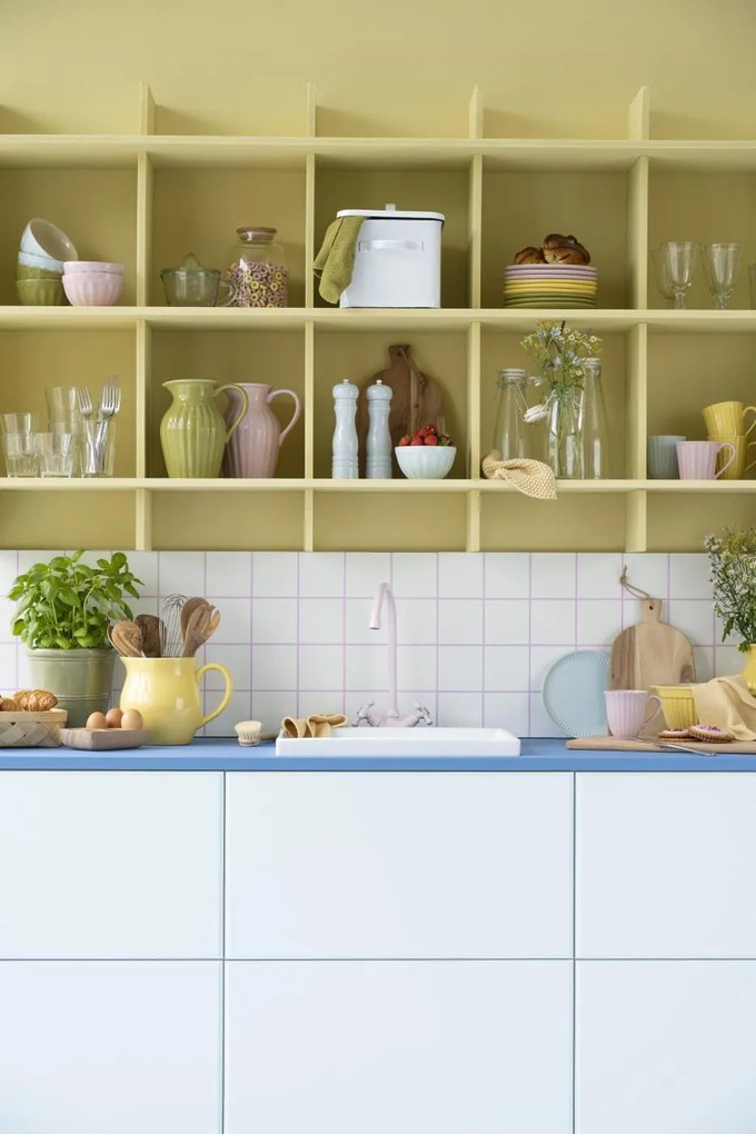 Sárga kerámia tésztástál MYNTE LEMONADE