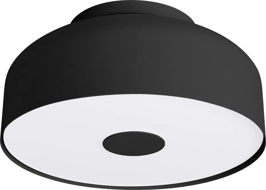 Fekete mennyezeti lámpa ø 30 cm Blacko – Sollux