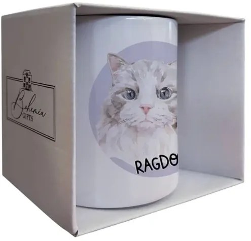 Bohemia Gifts Ragdoll kerámia bögre - 350 ml