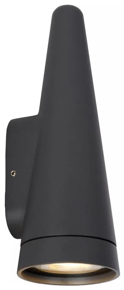 Lucide 27803/01/29- Kültéri fali lámpa WIZARD 1xGU10/35W/230V IP54 fekete