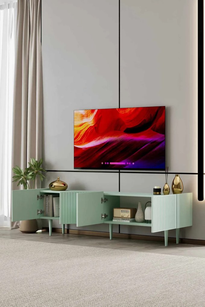 Capella TV-állvány, menta, 180 cm