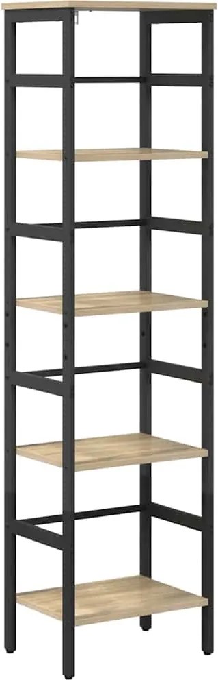 vidaXL Könyvespolc Sonoma tölgy 40 x 29,5 x 149 cm Faanyag
