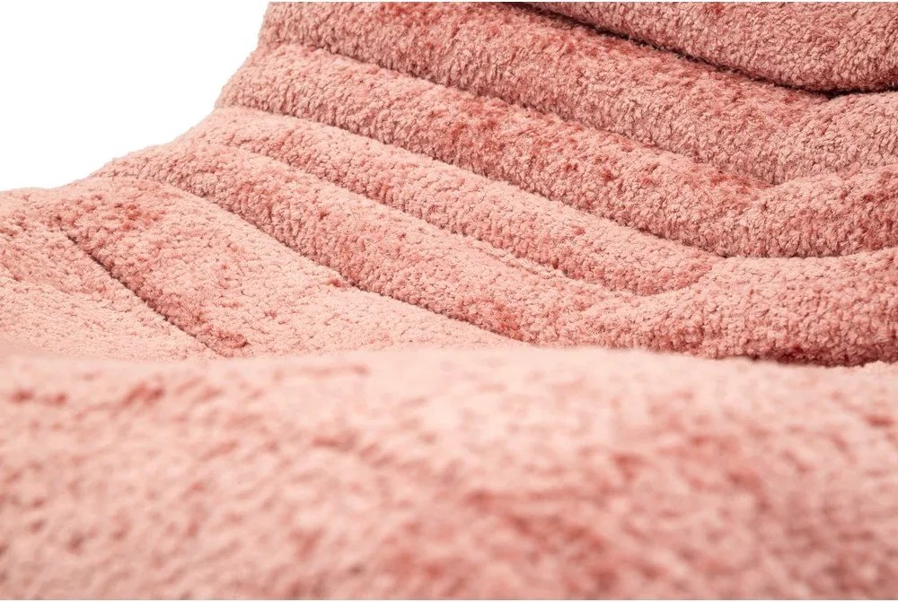 Rózsaszín buklé babzsákfotel Mask – Mauro Ferretti