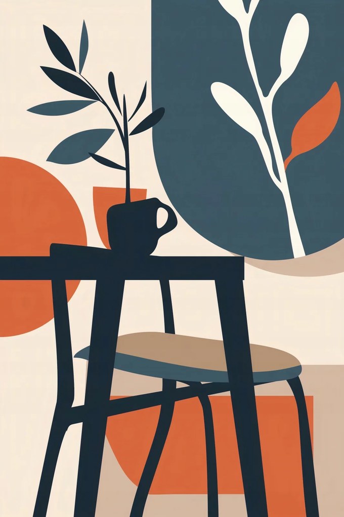 Poszter 20x30cm Reggel a fák árnyékában