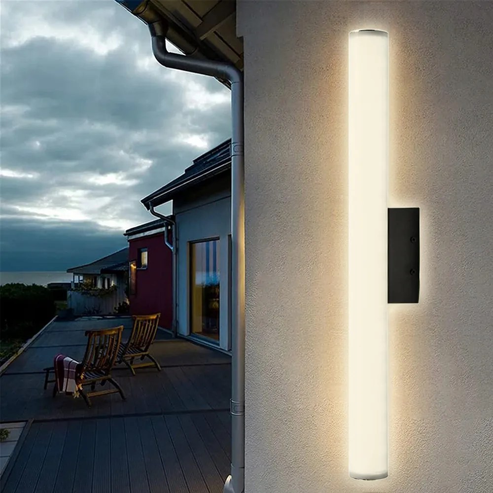 3000-3300K Hosszú Fali Lámpa Villa Wall Light IP65 22W 50cm Meleg fény