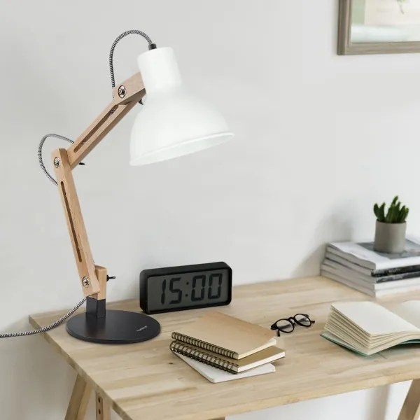 Asztali lámpa 1xE27/40W/230V fehér/fekete