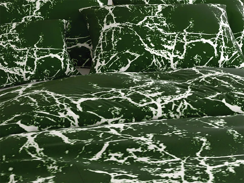 TEMPESTA zöld pamut ágyneműhuzat Ágyneműhuzat mérete: 70 x 90 cm | 140 x 200 cm