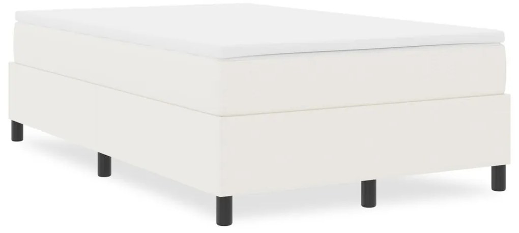 Boxspring Ágy Krém 120x200 cm Kordbársony