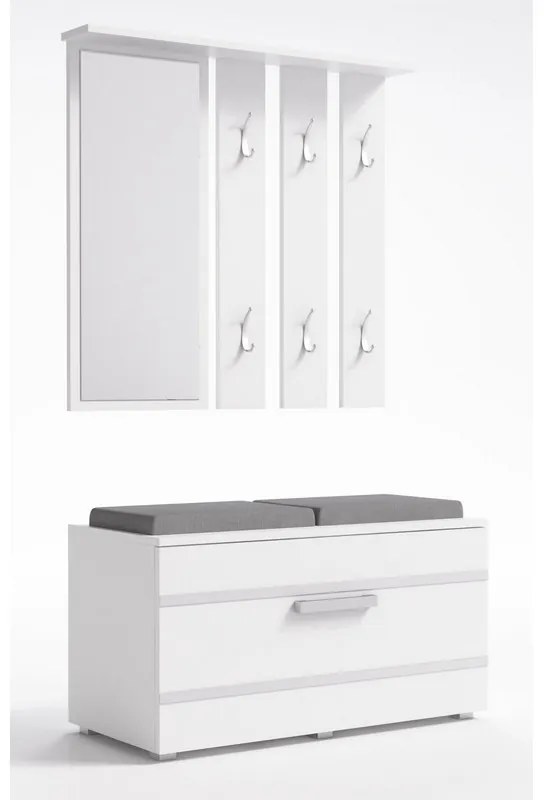 Eibar GB II NEW Előszobafal - fehér N