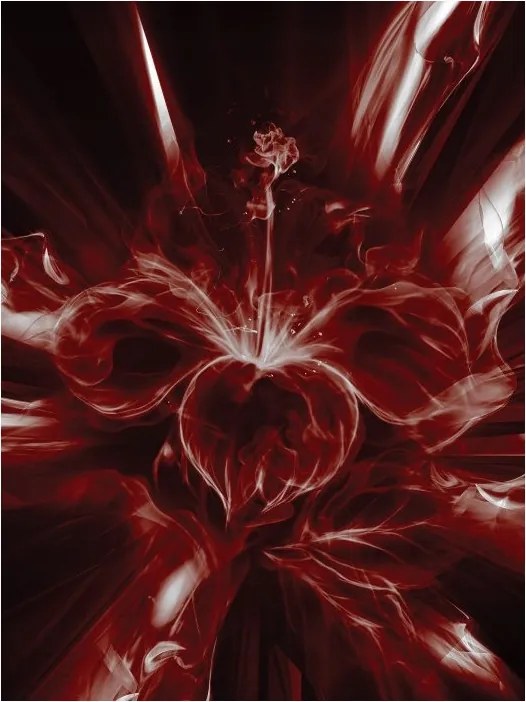 Fotótapéta Absztrakt piros-fehér vinil 184x254 +ragasztó