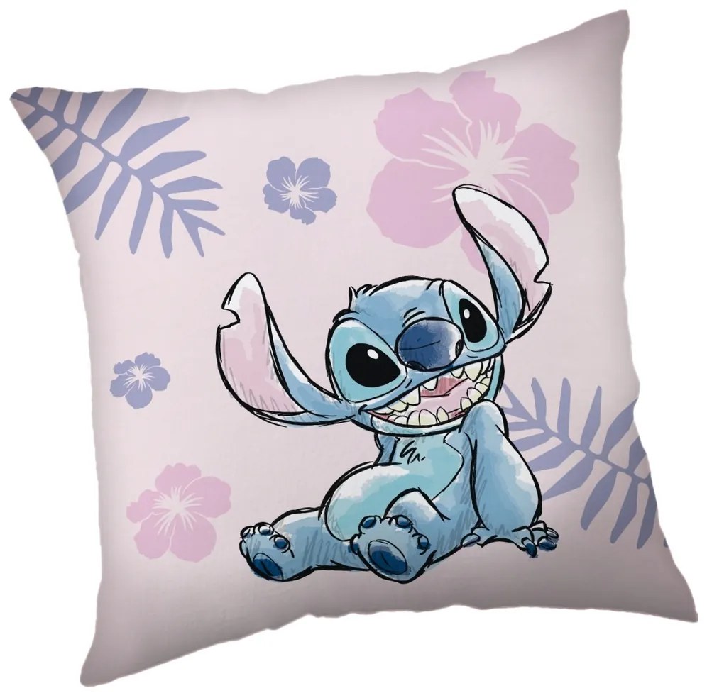 Jerry Fabrics Lilo és Stitch párna rózsaszín, 35 x 35 cm