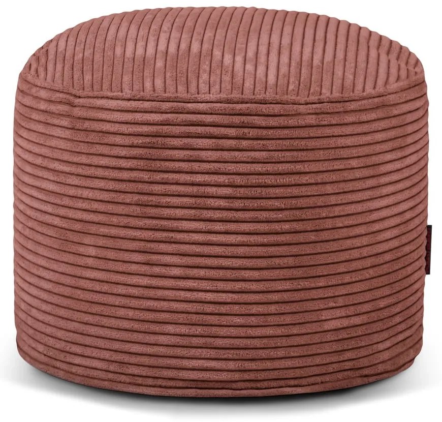 Téglavörös kordbársony babzsákfotel Mini – SLOWDOWN