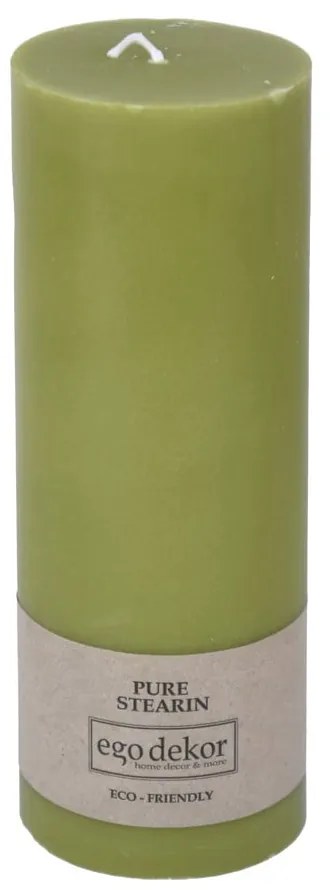 Friendly zöld gyertya, égési idő 60 óra - Rustic candles by Ego dekor