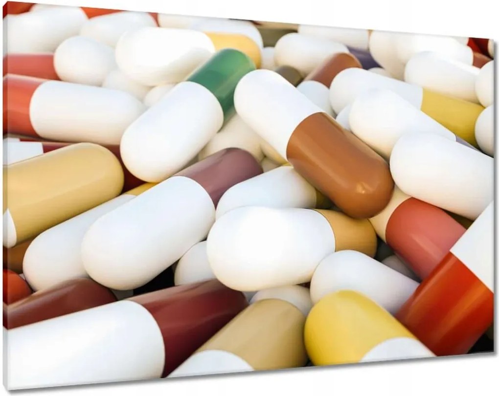 Festmények 100x70 Egy halom orvosi tabletta