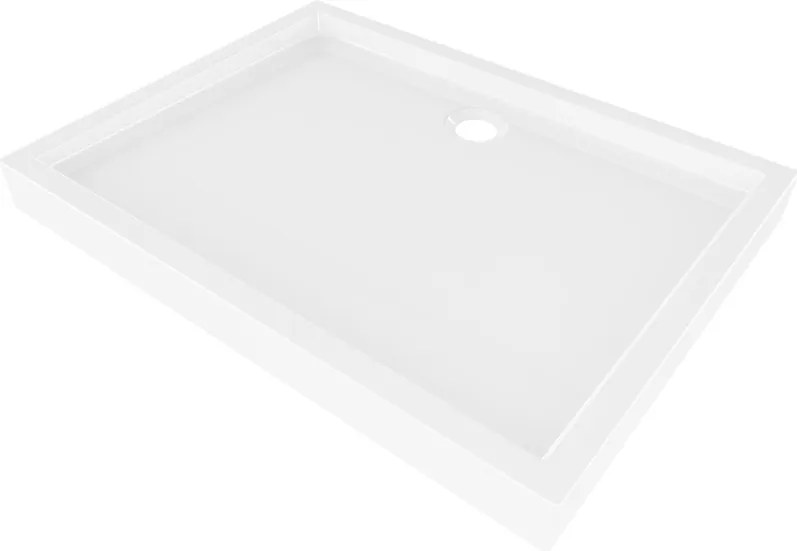Mexen Flow+ téglalap alakú zuhanytálca 80 x 70 cm, fényes fehér - 46R107080H