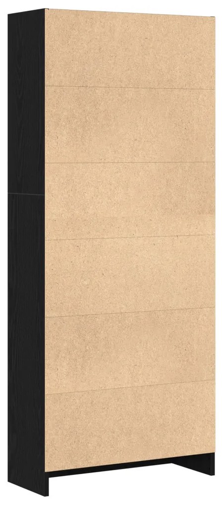 Fekete tölgy könyvespolc - 60 x 24 x 143 cm - Mérnök Fából