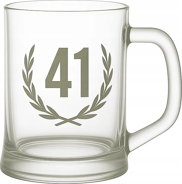 Söröspohár, söröskorsó, korsó évforduló 41 éves homokfúvással