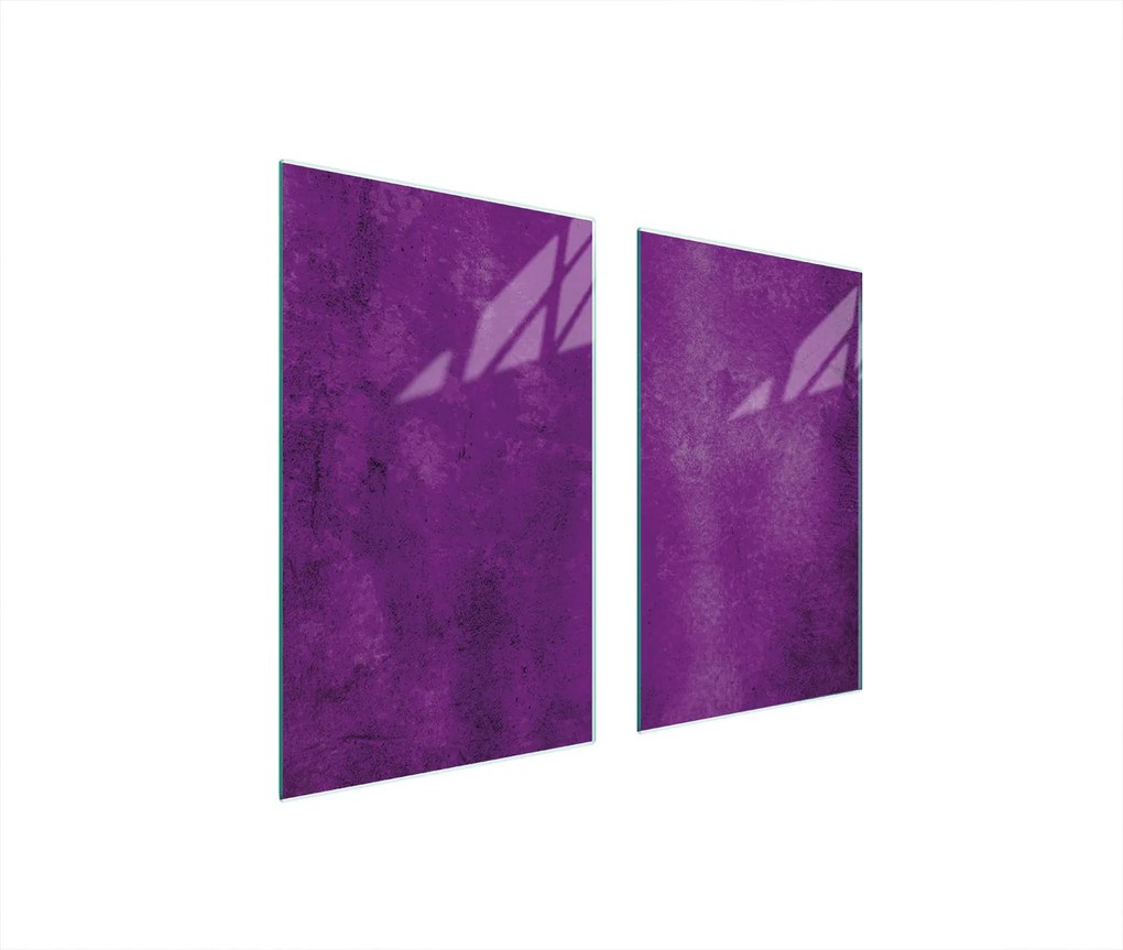 Üveg Tűzhelyvédő Főzőlap 75x52 Lila Edzett Üveg