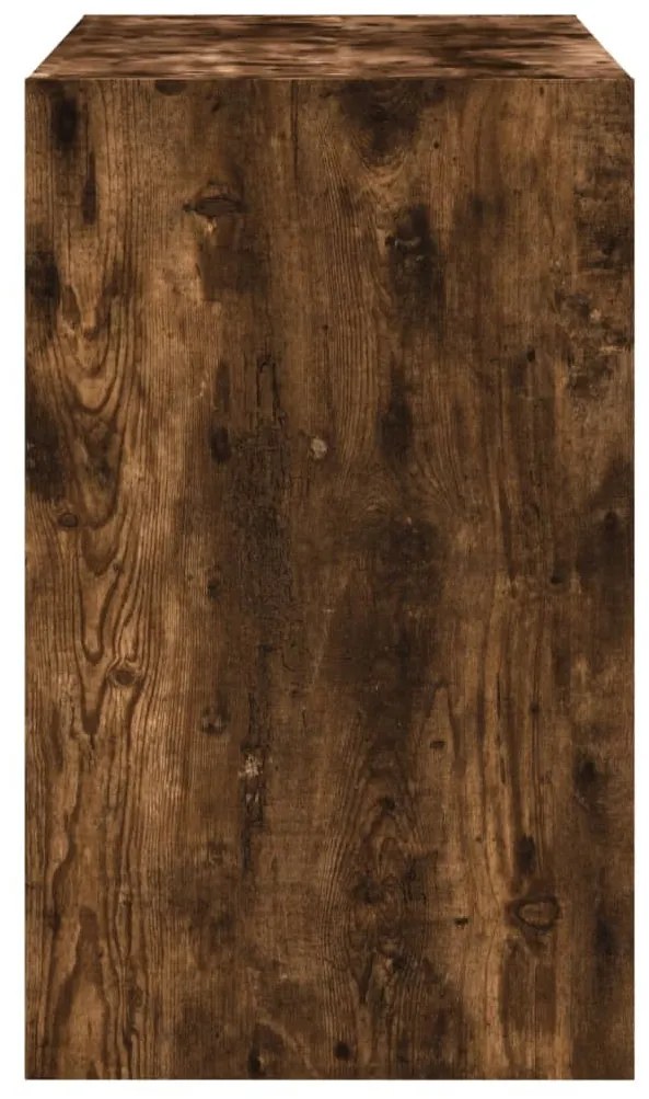 füstös tölgy színű szerelt fa cipősszekrény 80 x 42 x 69 cm