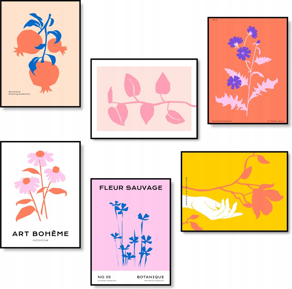 Hálószoba Poszterek Poszter Szett Konyha Poszter 6 db *Sok minta A3*