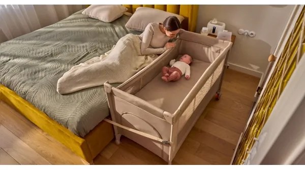 Lionelo - ELLEN 3 az 1-ben utazóágy, homokbézs