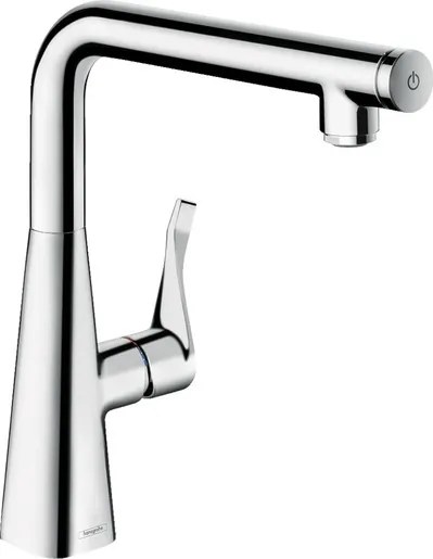 Mosogató csaptelep Hansgrohe Metris Select M71 forgó karral króm 14847000