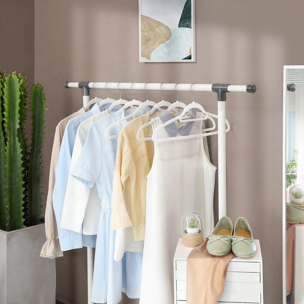 50 darabos fehér velúr Vállfa szett