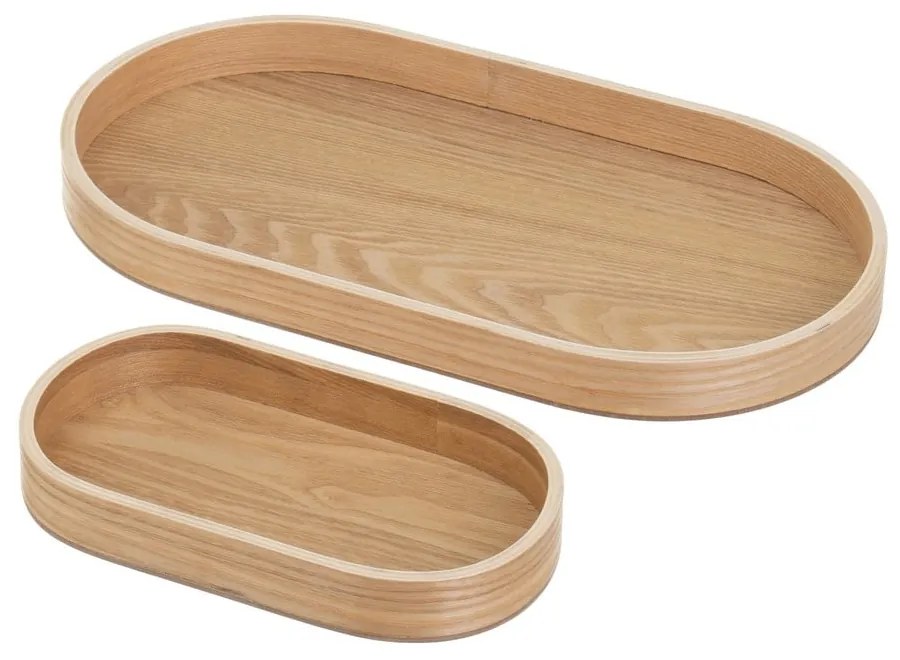 Fa dekoratív tálca szett 2 db-os 20x37 cm – Casa Selección