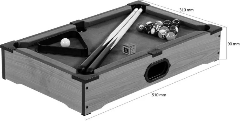 GamesPlanet® Mini biliárdasztal NANO Barna